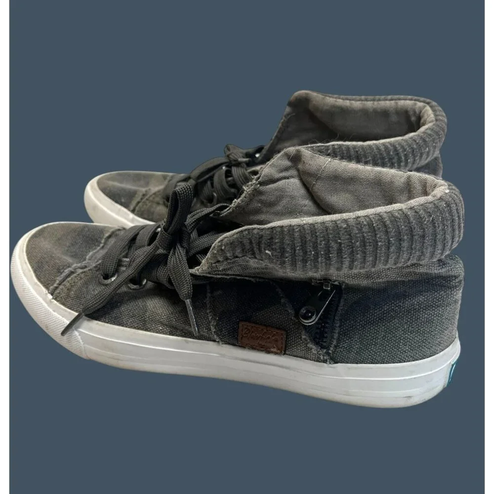 Blowfish Malibu Martini Mid-Top Sneakers womens 10M Camo Canvas Casual Shoes‎